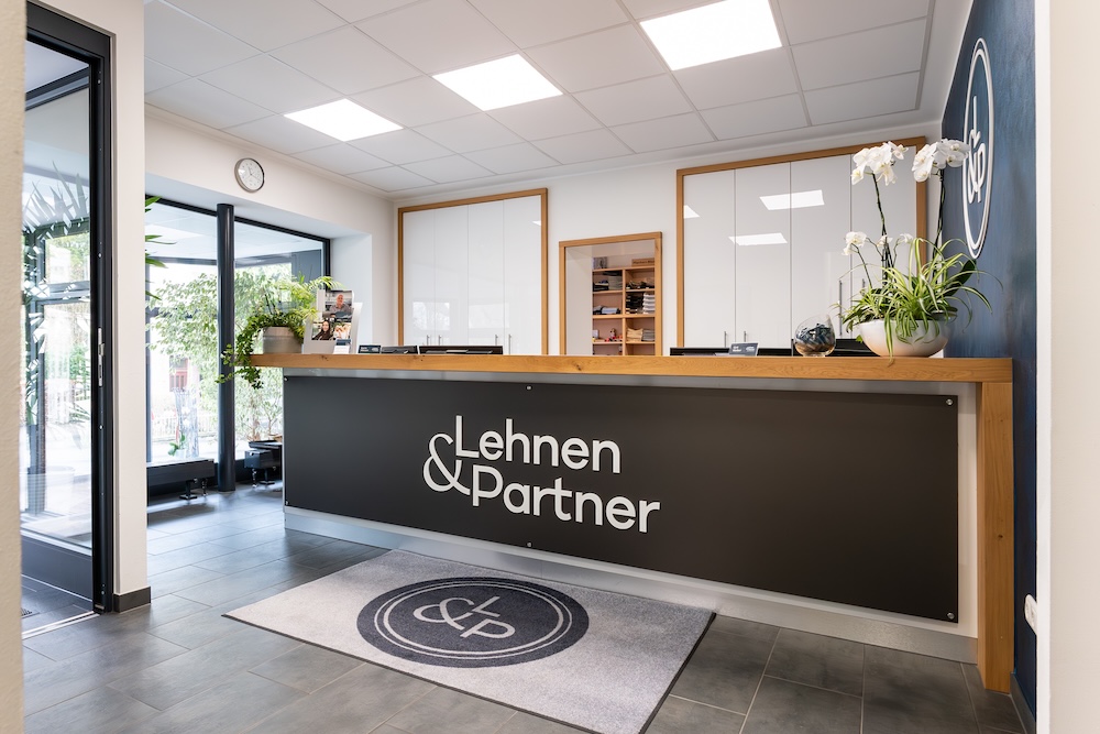 Empfangsbereich Lehnen & Partner am Standort Gerolstein